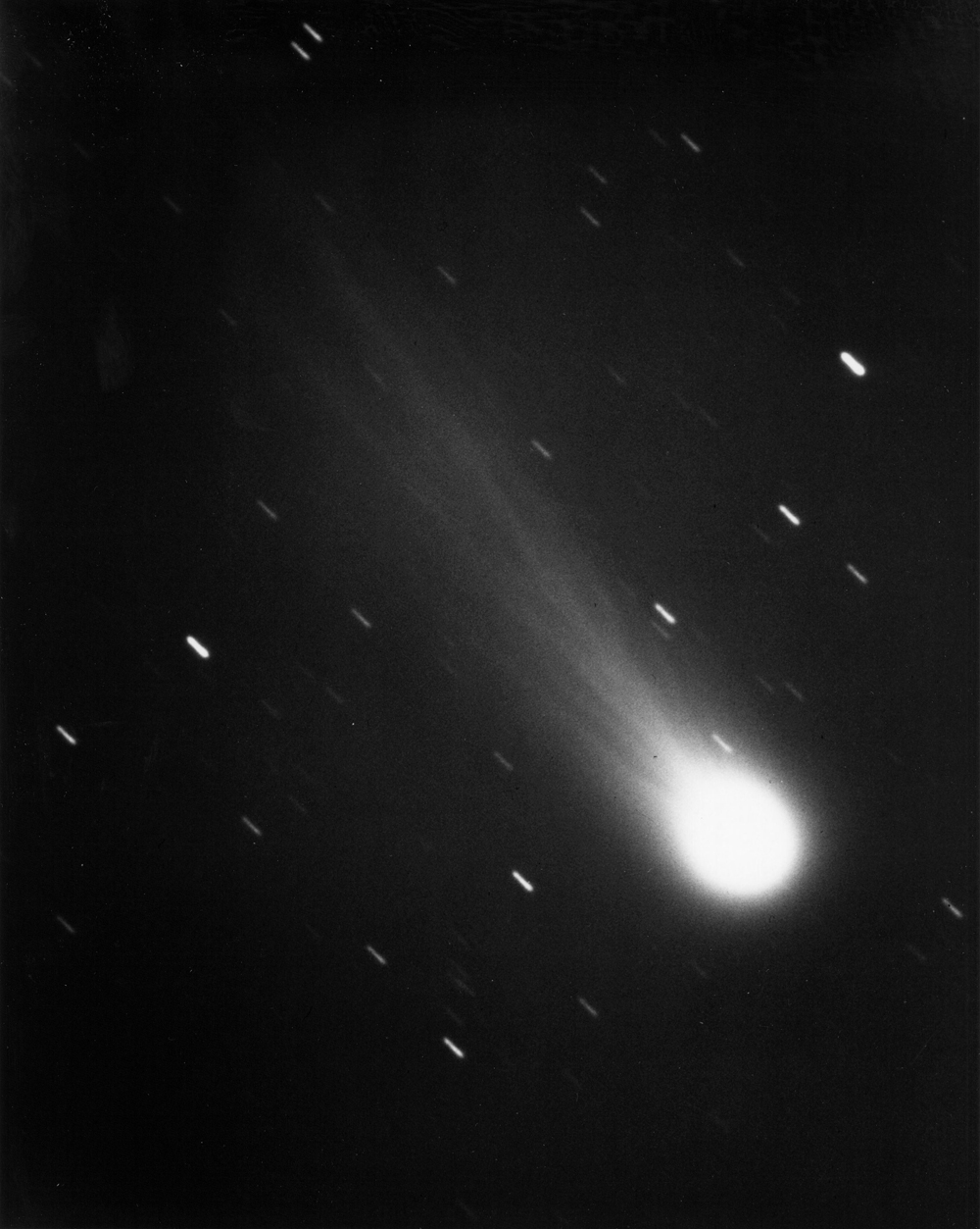 photo of halley&rsquo;s comet taken in 1986