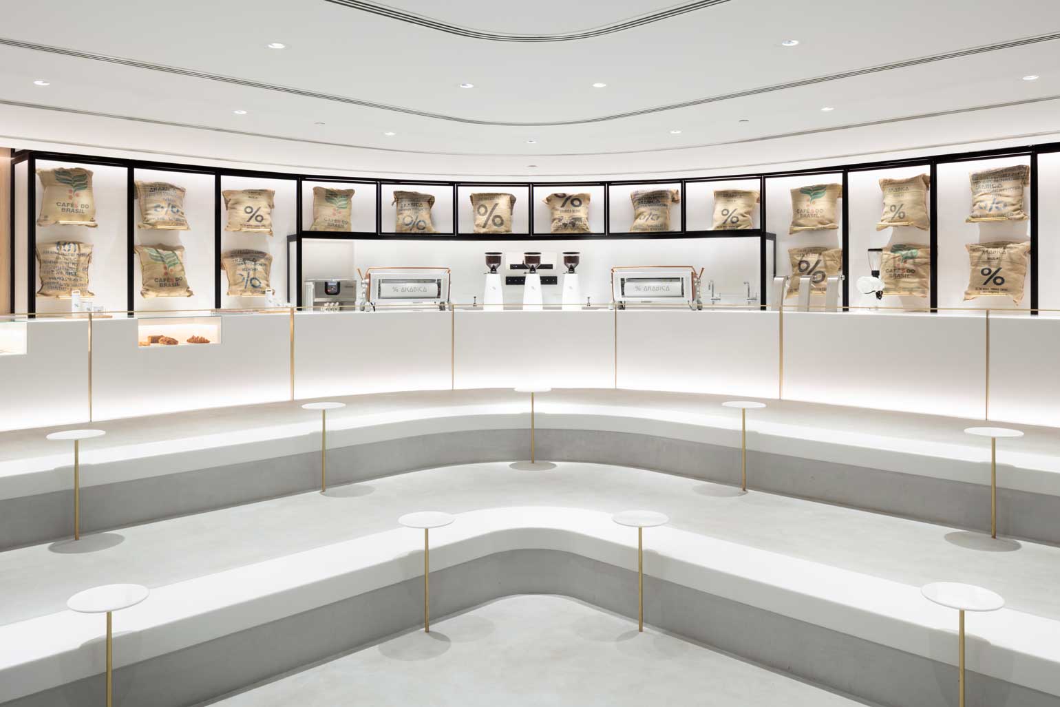 Nendo designs Arabica coffee shop in Kuwait Wallpaper