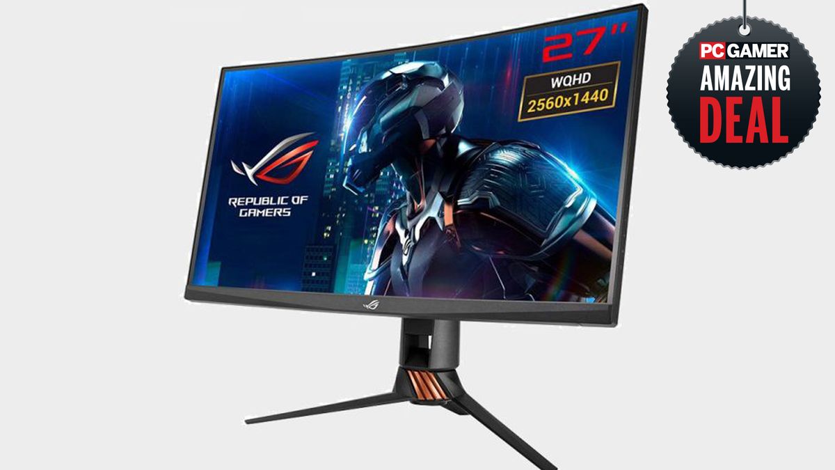 This 27inch 1440p Asus ROG Swift PG27VQ gaming monitor is on