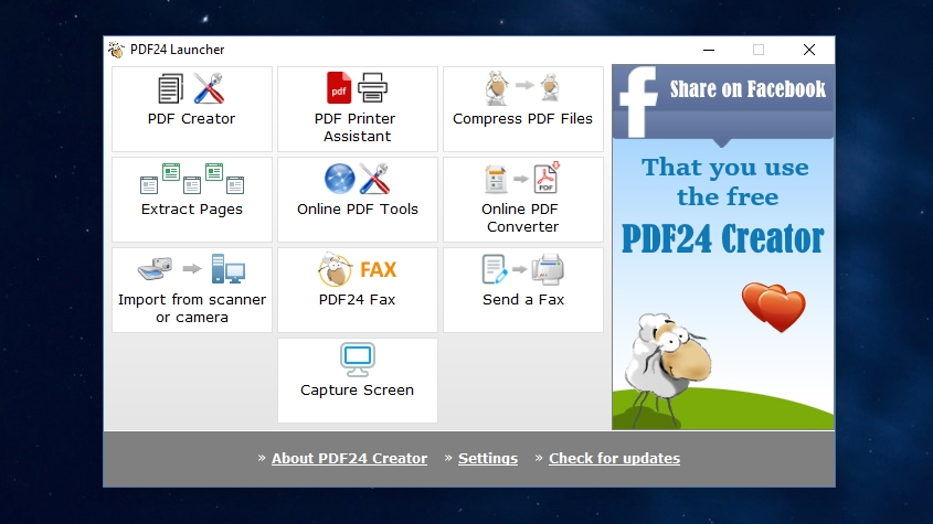 Images to PDF converter quickly, online, free PDF24.