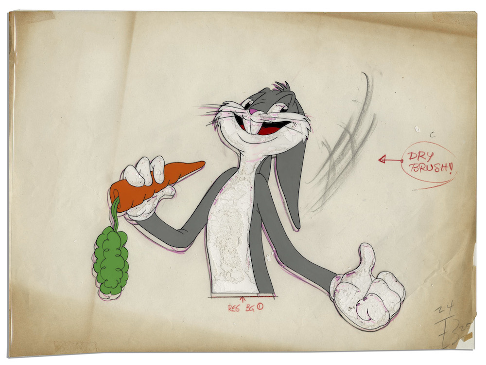 Bugs Bunny animation cel.