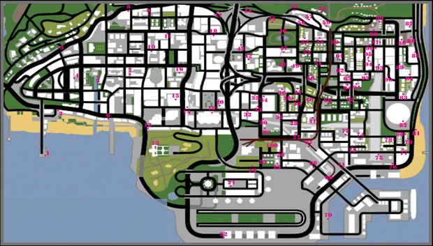 Grand Theft Auto San Andreas Tags location guide GamesRadar+