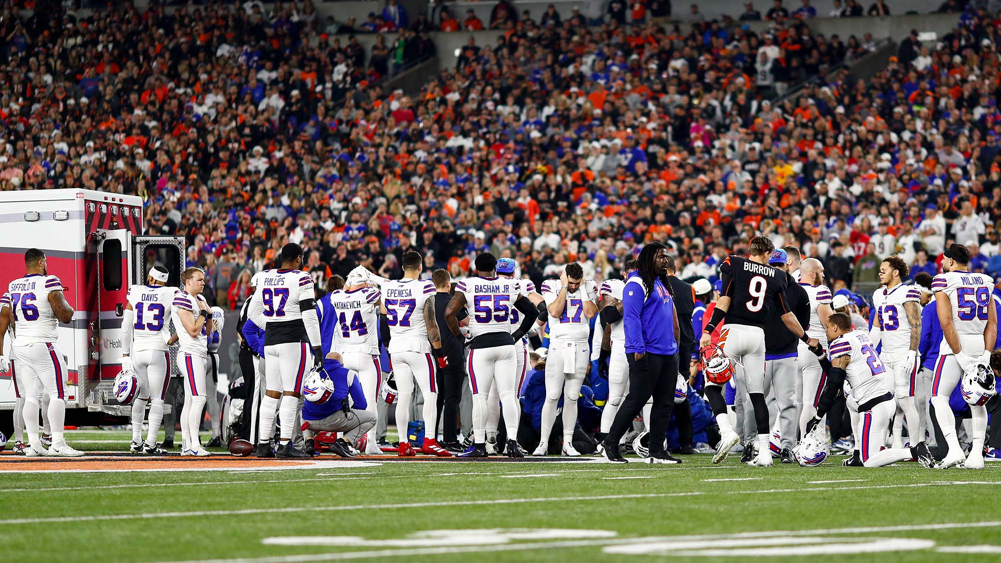 NFL Says BuffaloCincinnati Game In Which Player Collapsed Won’t Be
