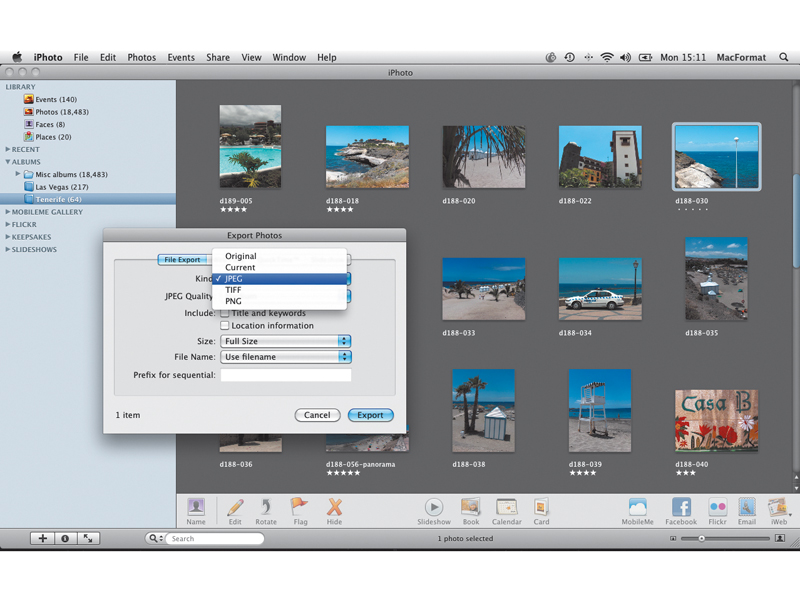 How to export photos from iPhoto TechRadar
