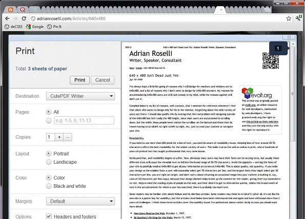 Make your website printable with CSS | Creative Bloq
