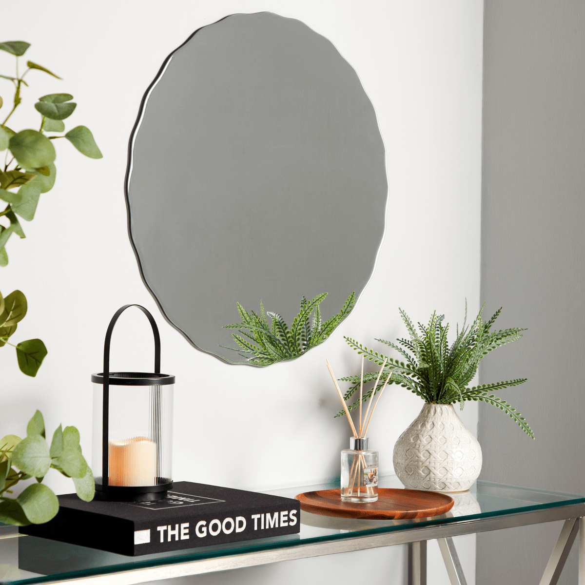 The Home Bargains viral £12.99 scalloped mirror Ideal Home