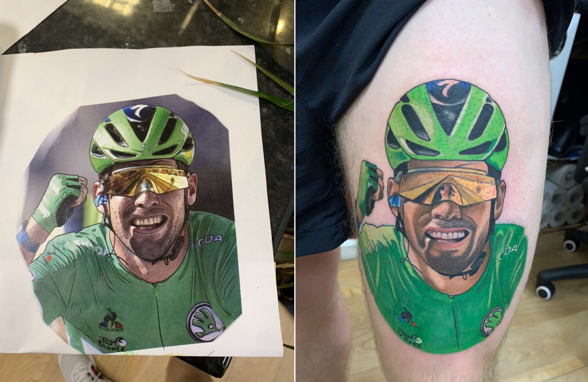 I Hope He Doesn't Think I'm Some Fanatic Weirdo': Man Fulfils Promise To Get Mark Cavendish Tattoo If He Won Another Race | Cycling Weekly 1300_x_2000_jpg