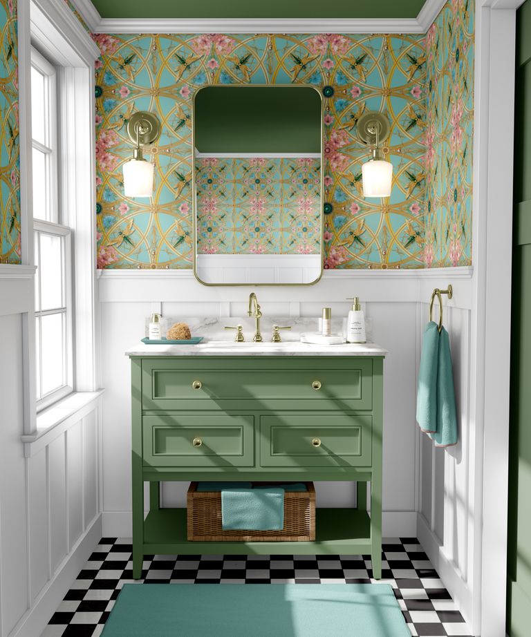 Avocado Bathroom Modern / 35 Avocado Green Bathroom Tile Ideas And