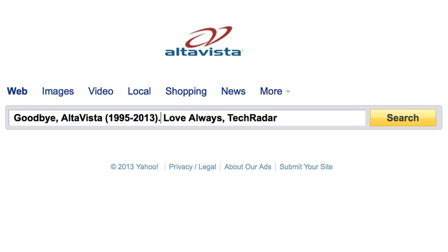 Yahoo axes AltaVista and 11 other services you've about TechRadar