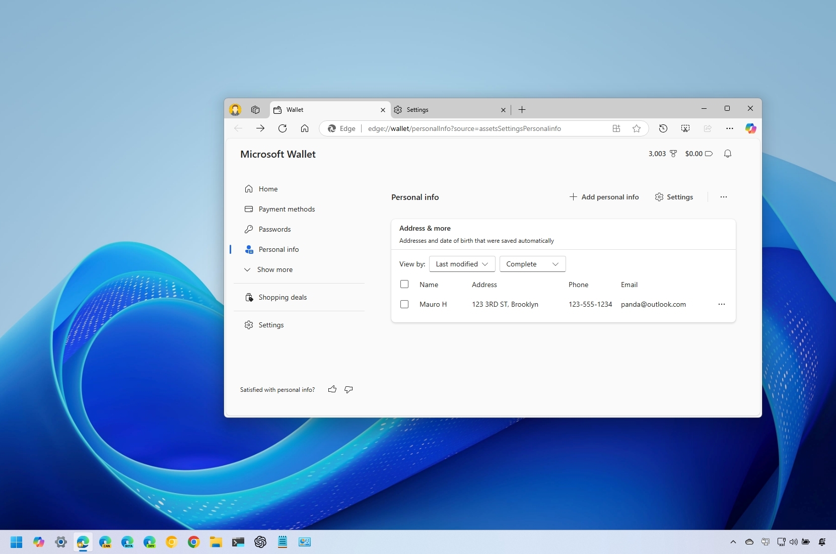 How to manage personal info saved on Microsoft Edge Security