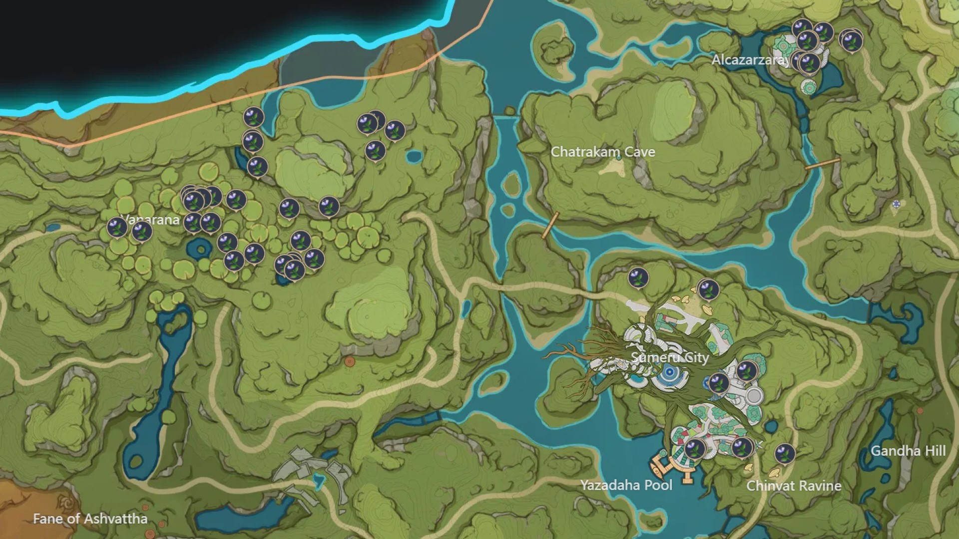 Where to find Padisarah flowers in Genshin Impact MoreThanGames