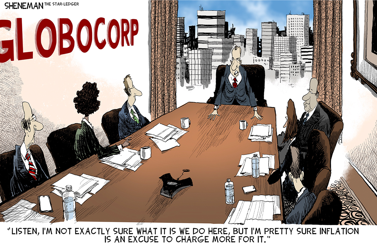 5 covetous cartoons about corporate greed and the economy The Week