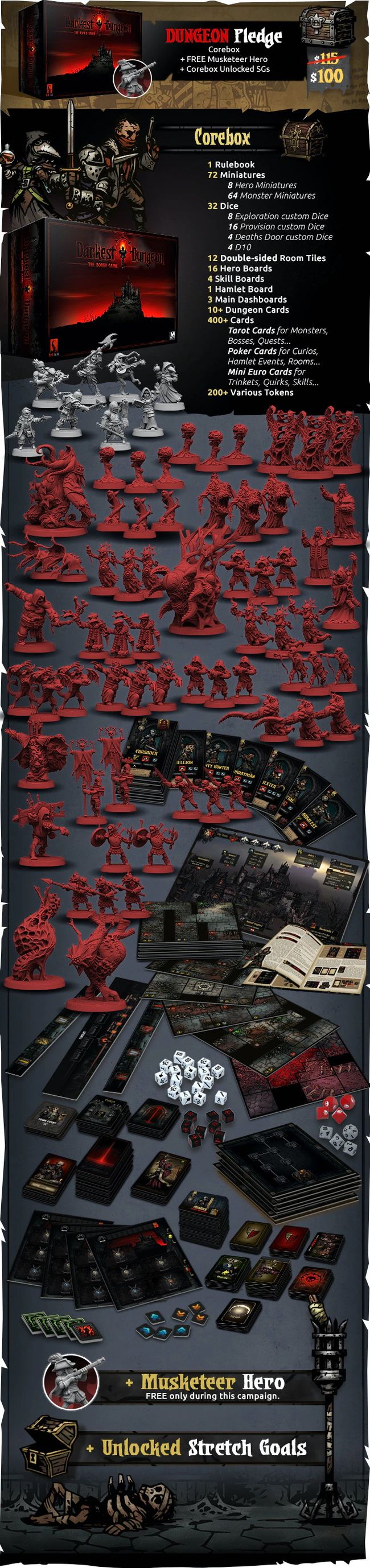 Darkest Dungeon board game Kickstarter blows past 1 million in one day PC Gamer