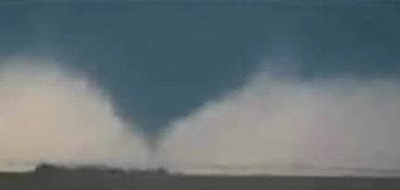 An image from the video of Nebraska�s first-ever February tornado on record.