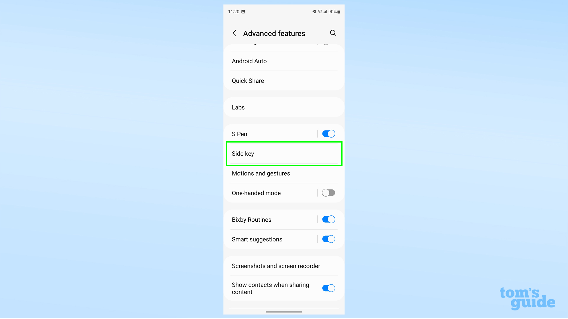 Here’s how to change your Samsung Galaxy side key settings to make