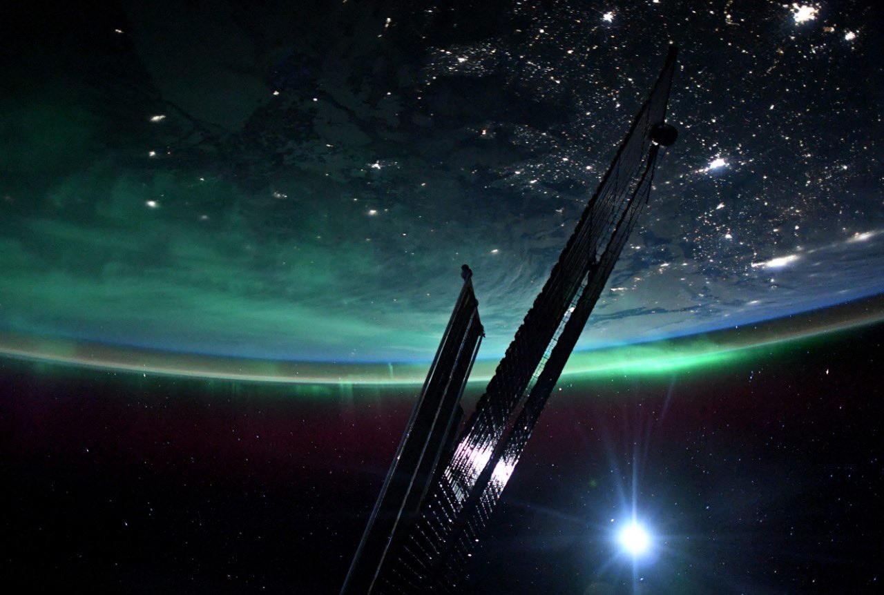 NASA astronaut snaps photo of auroras from space station Space