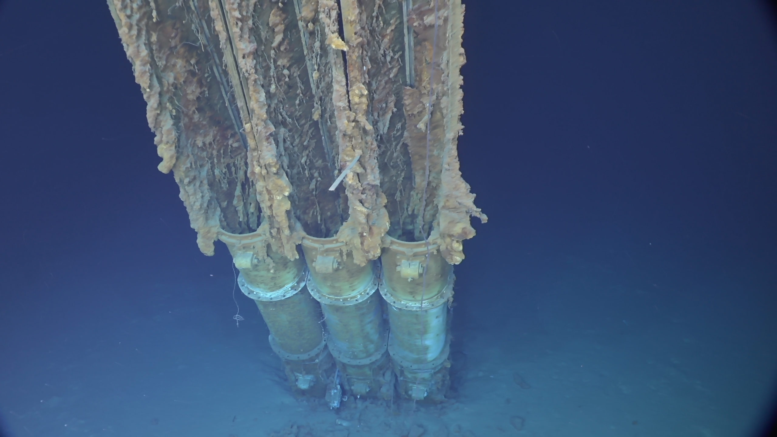 The Sammy B wreck&rsquo;s torpedo tubes.