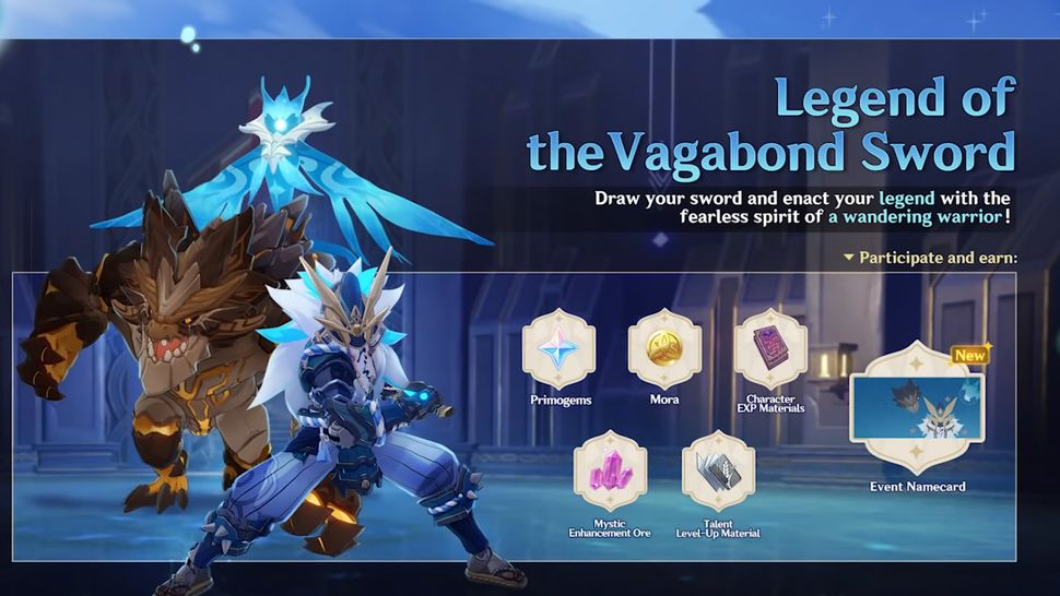 Genshin Impact 1.6 Legend of the Vagabond Sword event guide GamesRadar+