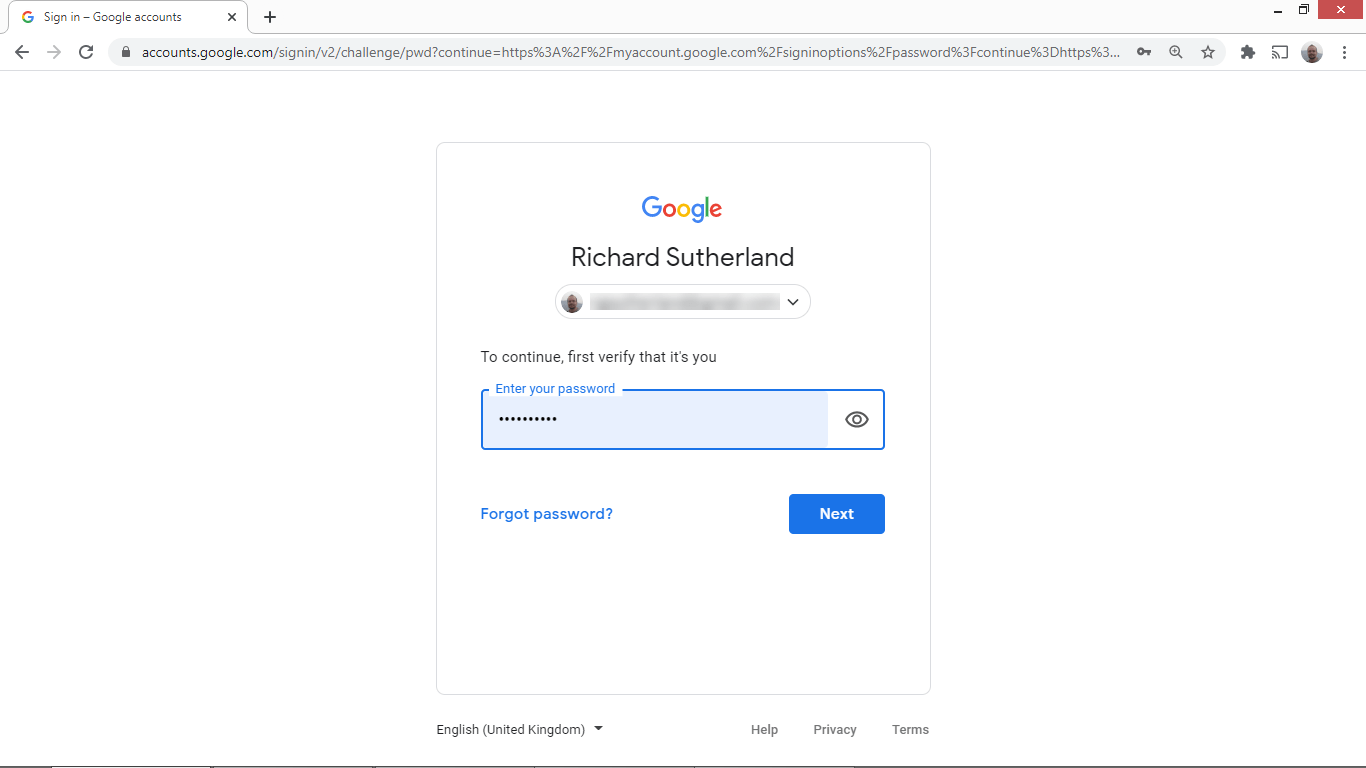 Change or recover your Google Chrome password TechRadar