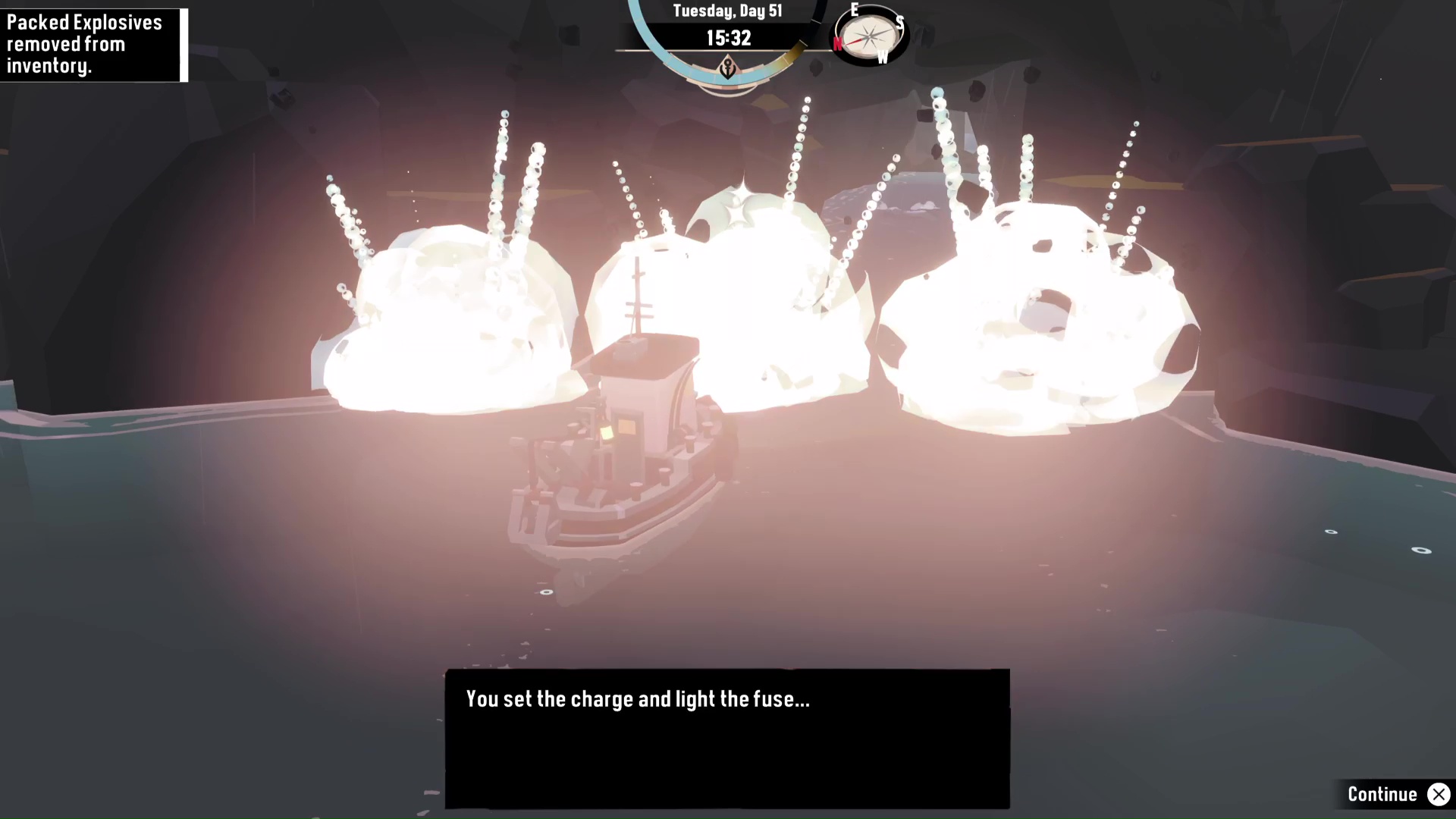 How to get Explosives in Dredge and blow up barriers GamesRadar+