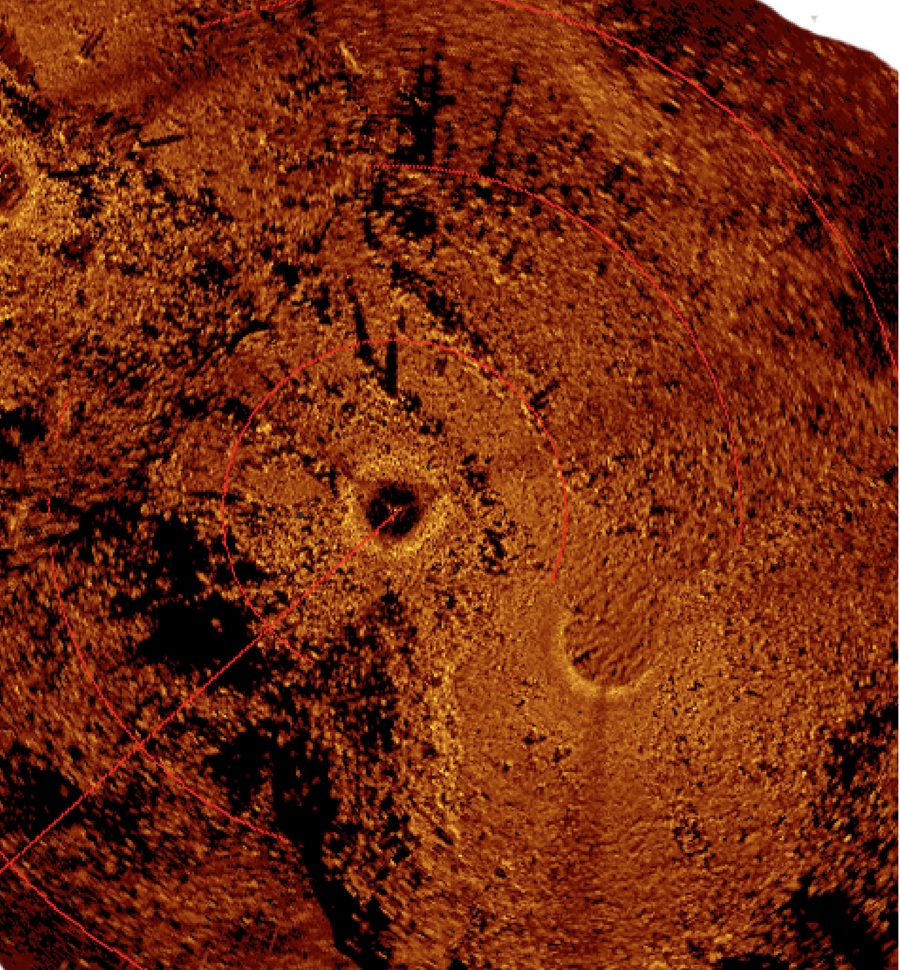 Acoustic Image of Ancient Hunting Site