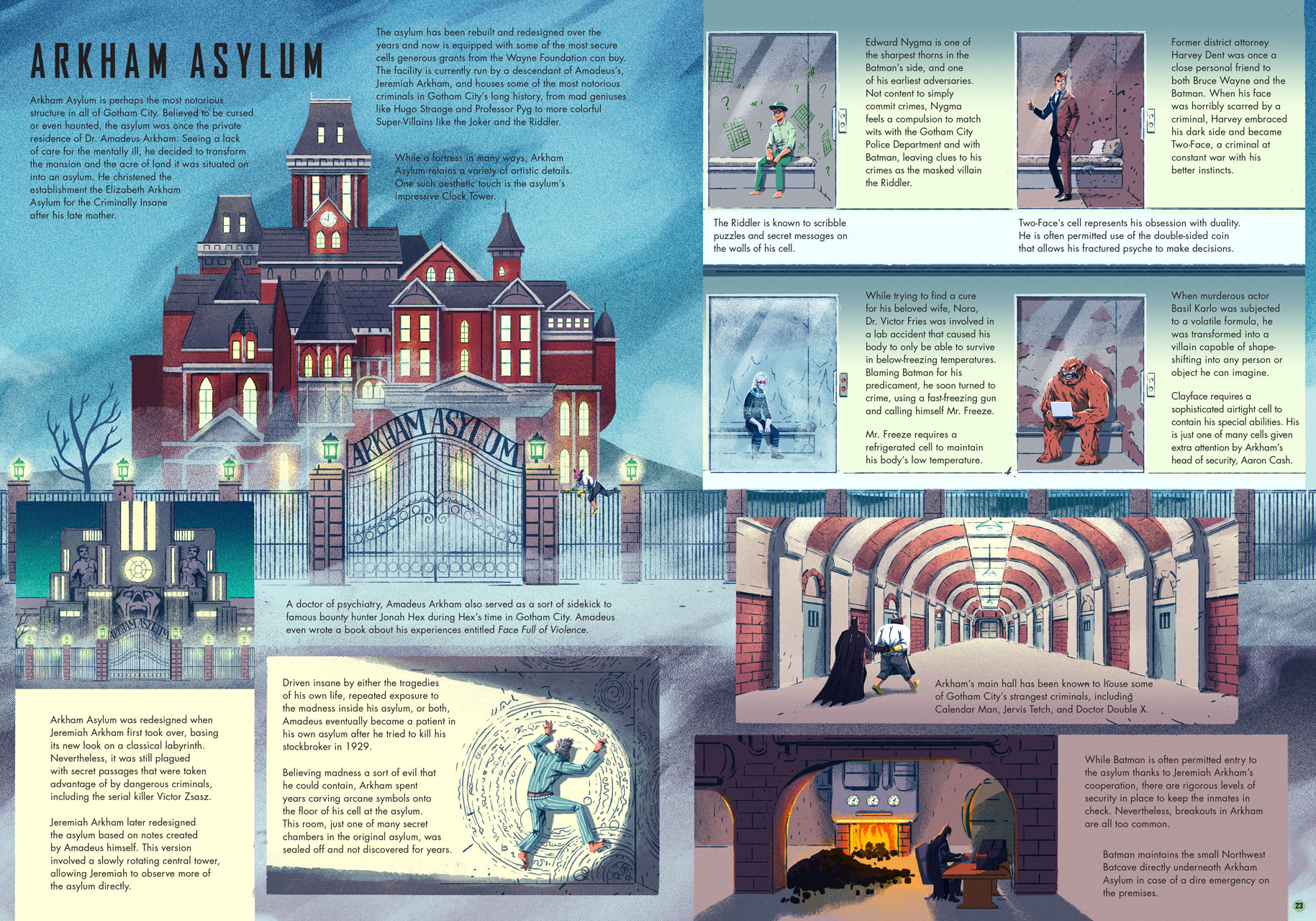 An illustrated guide to Batman's home town in Exploring Gotham City