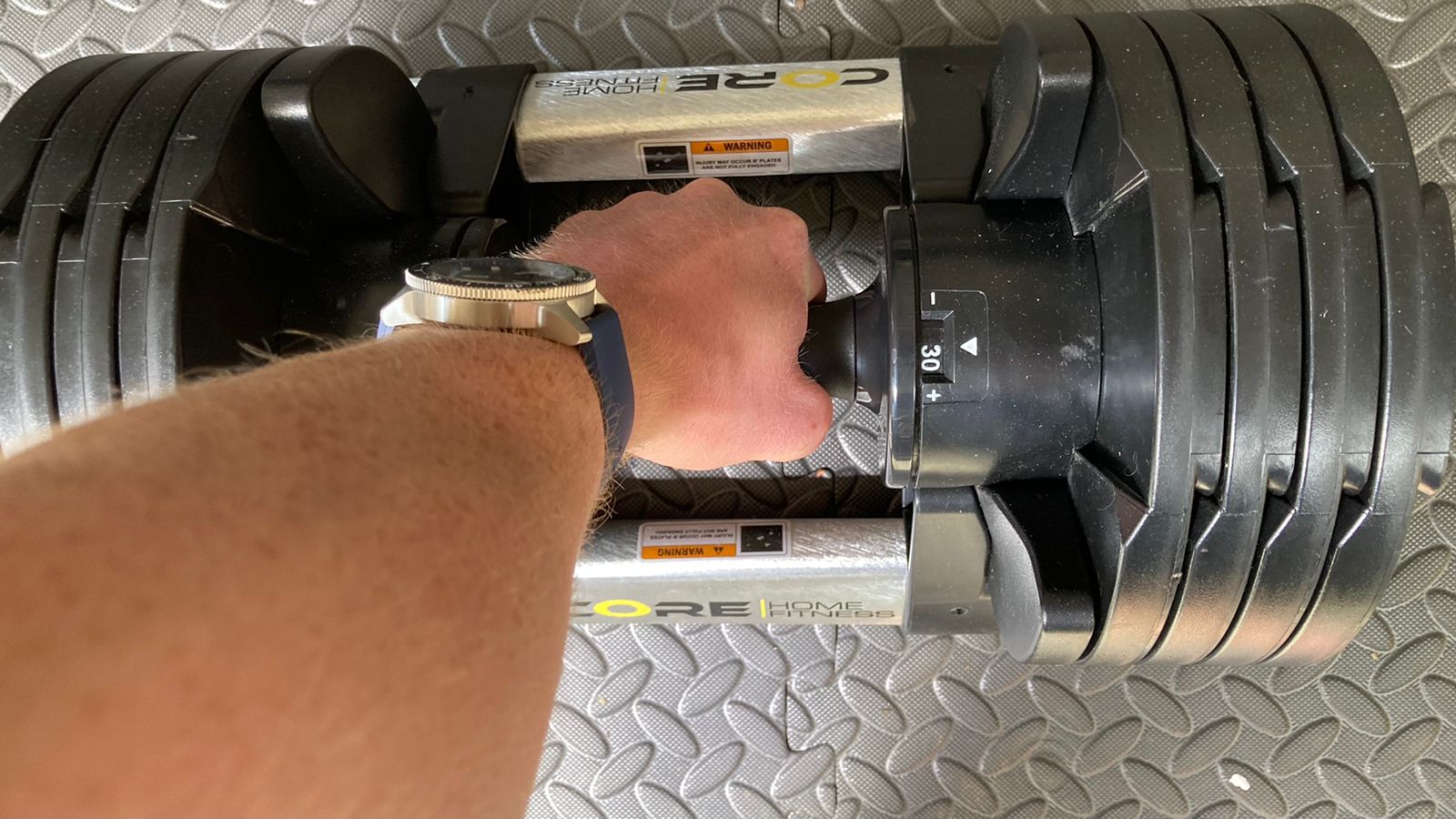 The Core Home Fitness Adjustable Dumbbells are a versatile, affordable and space-efficient home workout tool