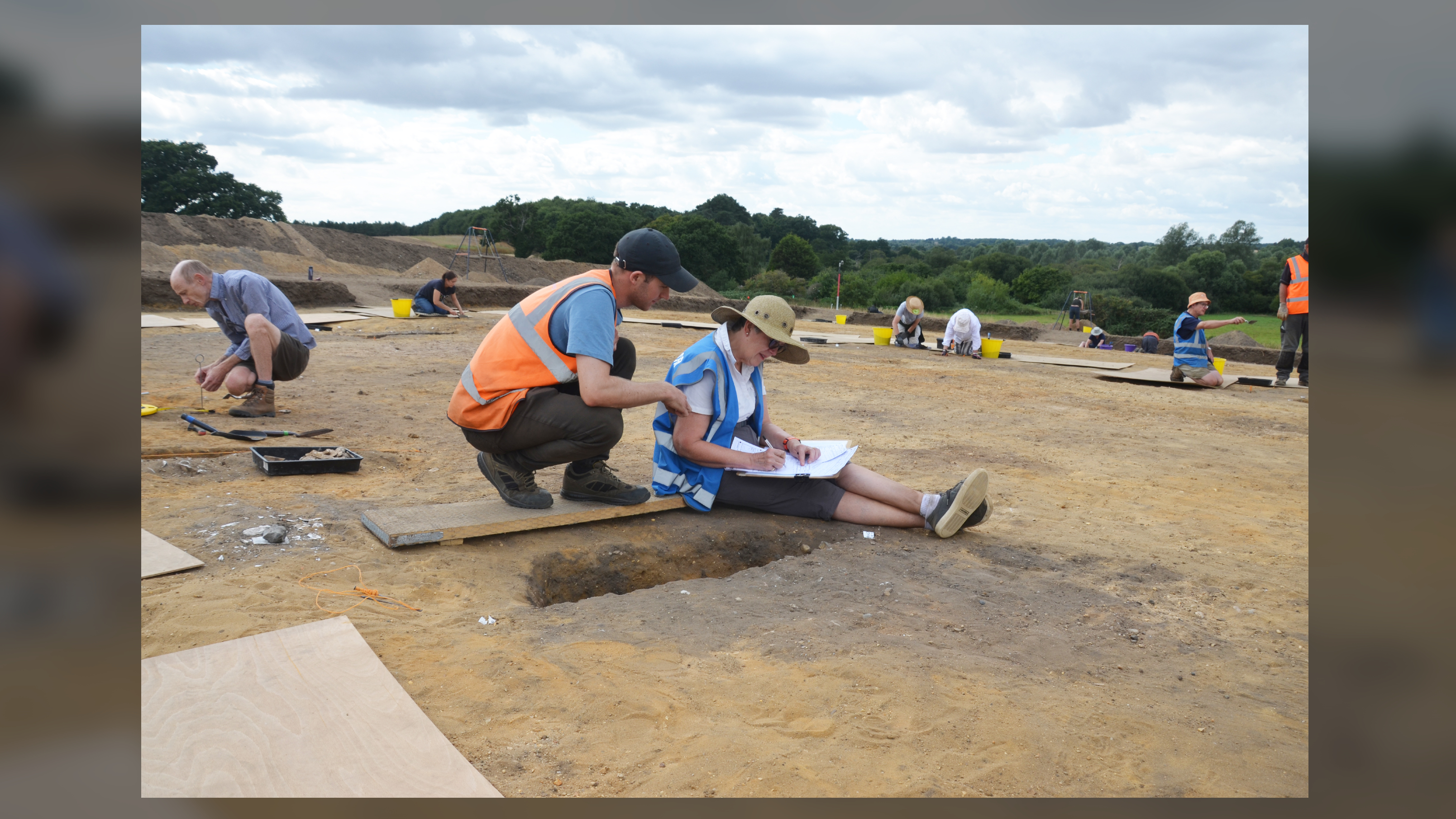 Archaeologists think the halls in the royal compound would have been used for months at a time, after which the king and his retinue would move on to another royal residence