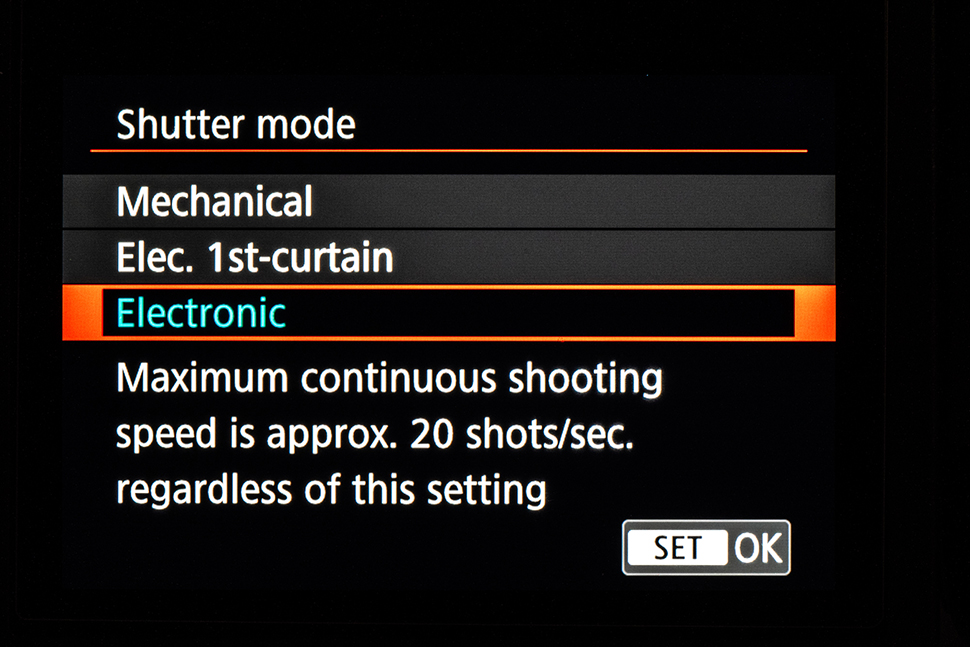 What are the pros and cons of electronic shutters on cameras? Digital