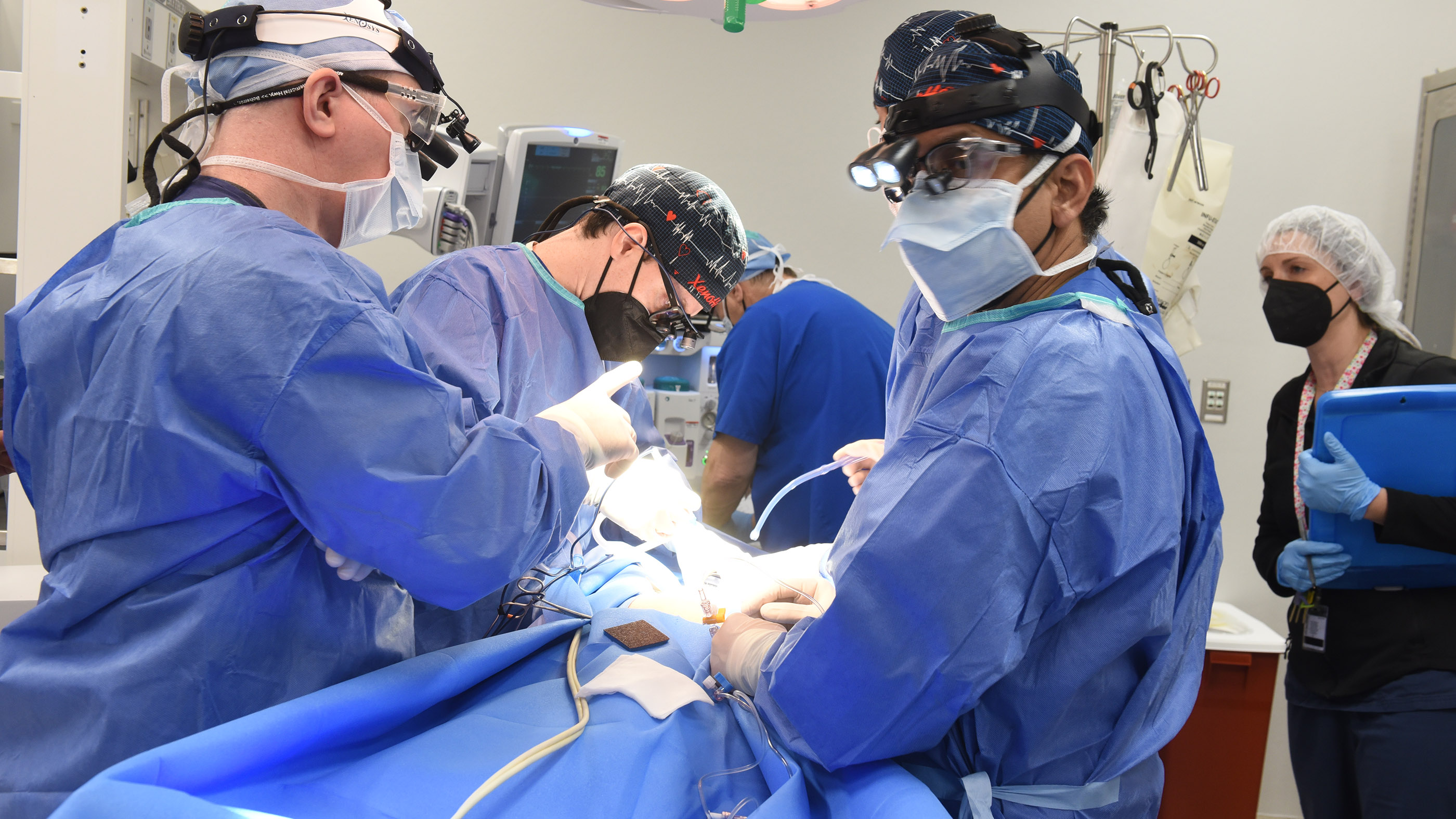 The method of genetically modifying the pigs' organs so they are less likely to be rejected by the human immune system has been pioneered by Muhammad Mohiuddin (right), a professor of surgery at the University of Maryland School of Medicine.
