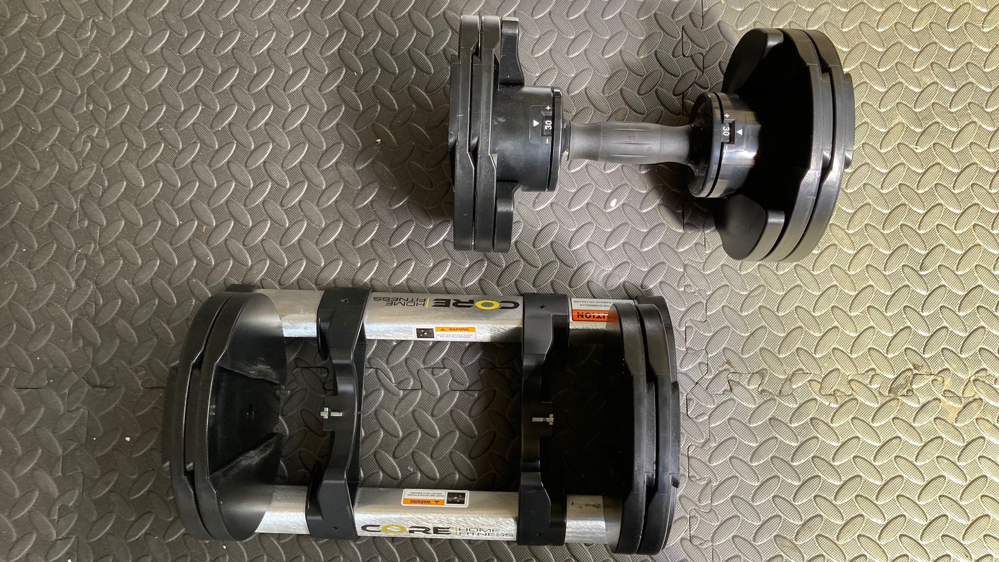 The Core Home Fitness Adjustable Dumbbells are a versatile, affordable and space-efficient home workout tool