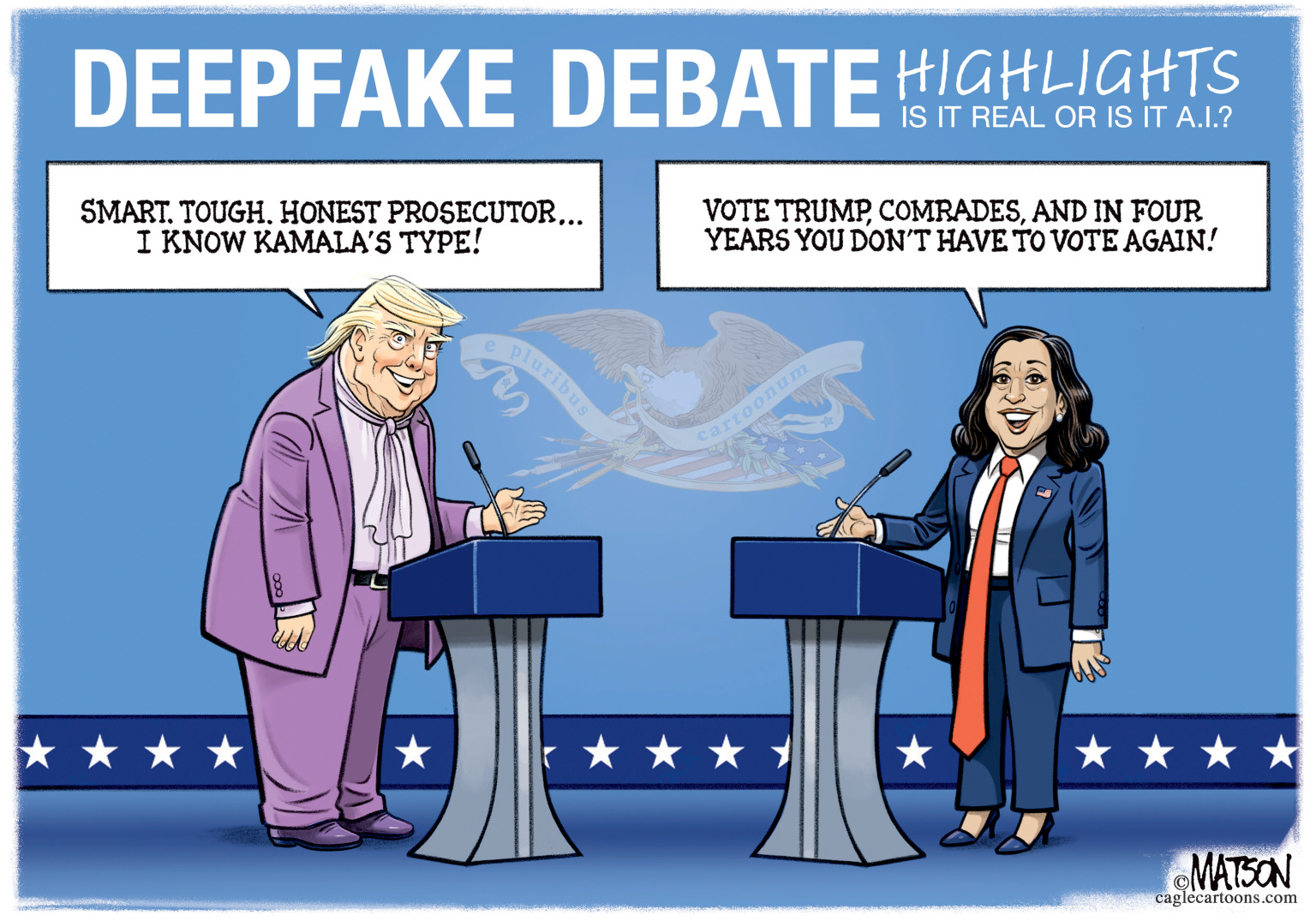 5 cleverly clashing cartoons about the presidential debate The Week