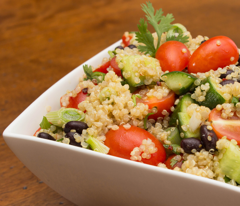 Quinoa, shown here in a vegetable medley, is a nutritious &ldquo;superfood."