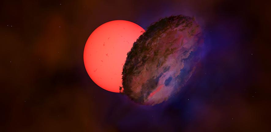 Artist�s impression of the binary star VVV-WIT-08.