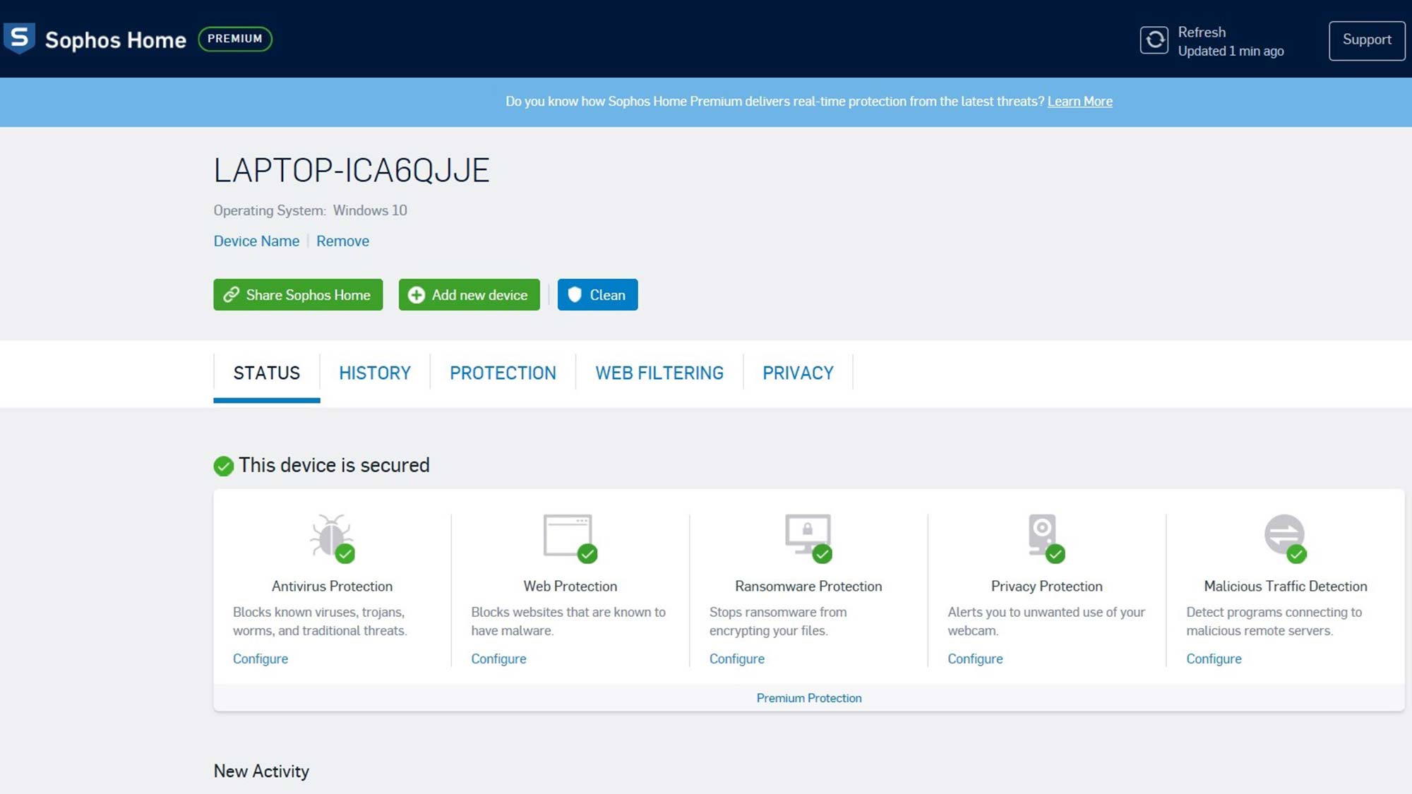 Sophos Home Premium review Tom's Guide Best 5 VPN