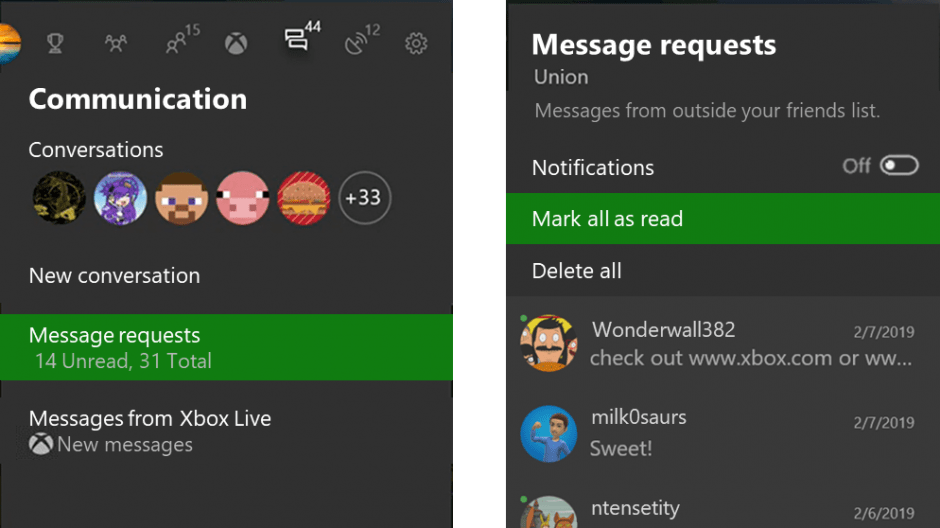 Xbox One May 2019 update now available with messaging improvements and