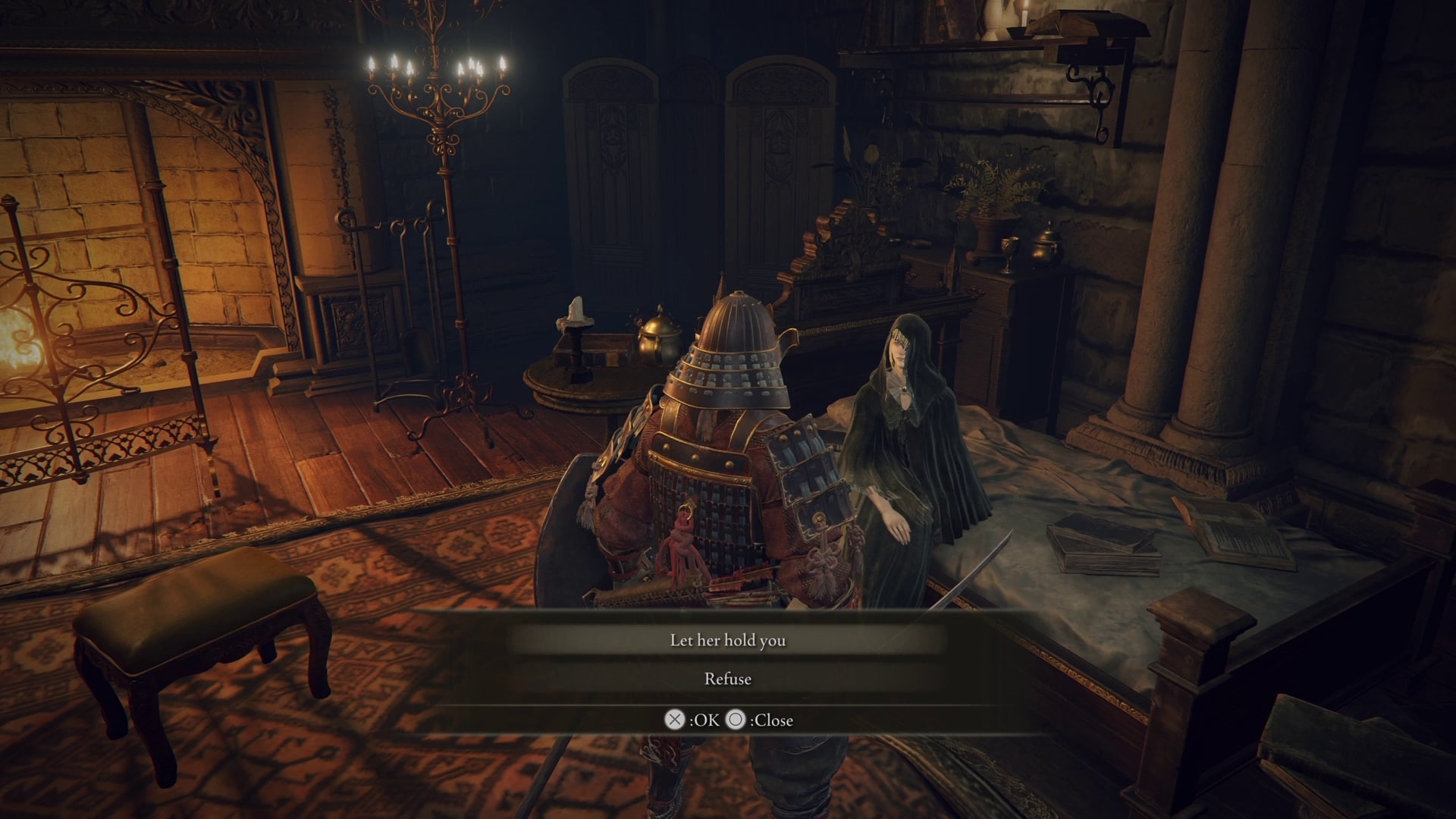 The Elden Ring Hug Lady blessing and red square debuff explained