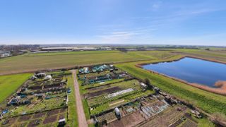 Foto de huertos y campos tomada con el DJI Avata 360