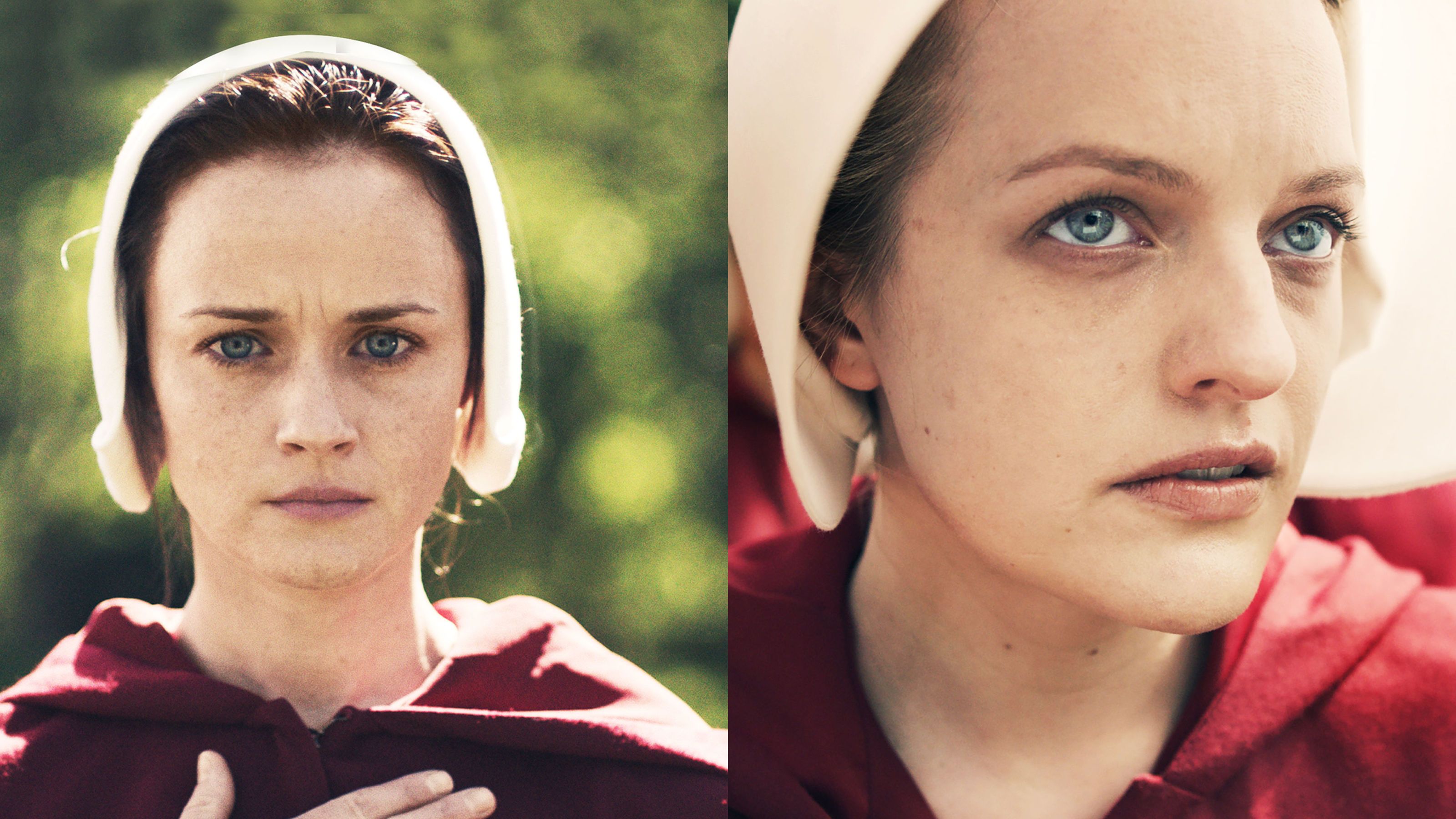 Elisabeth Moss And Alexis Bledel Talk About Their Characters In The Handmaid's Tale Show | Marie Claire