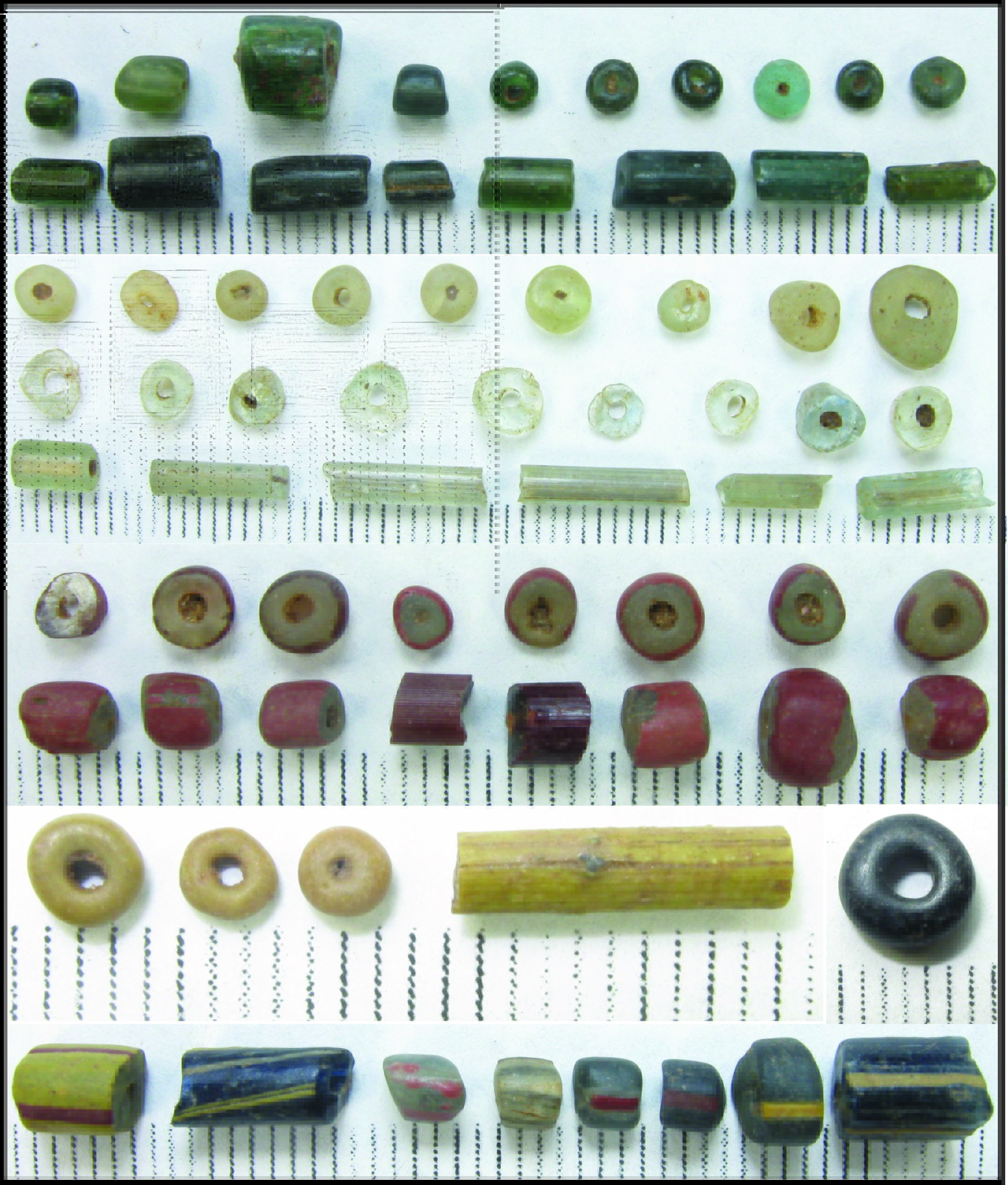 Ancient beads found at Ile-Ife.