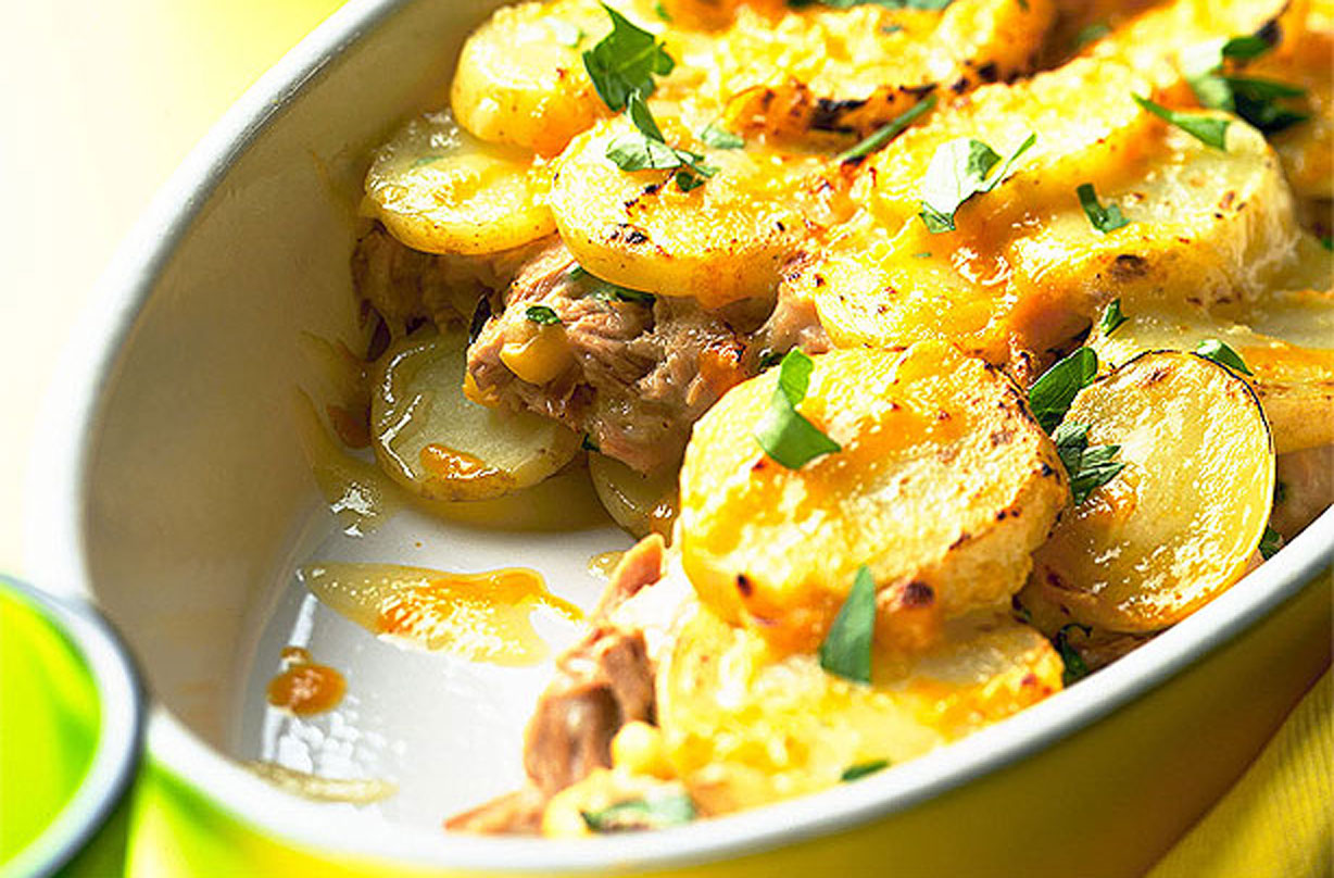 Tuna and potato layer Dinner Recipes GoodtoKnow