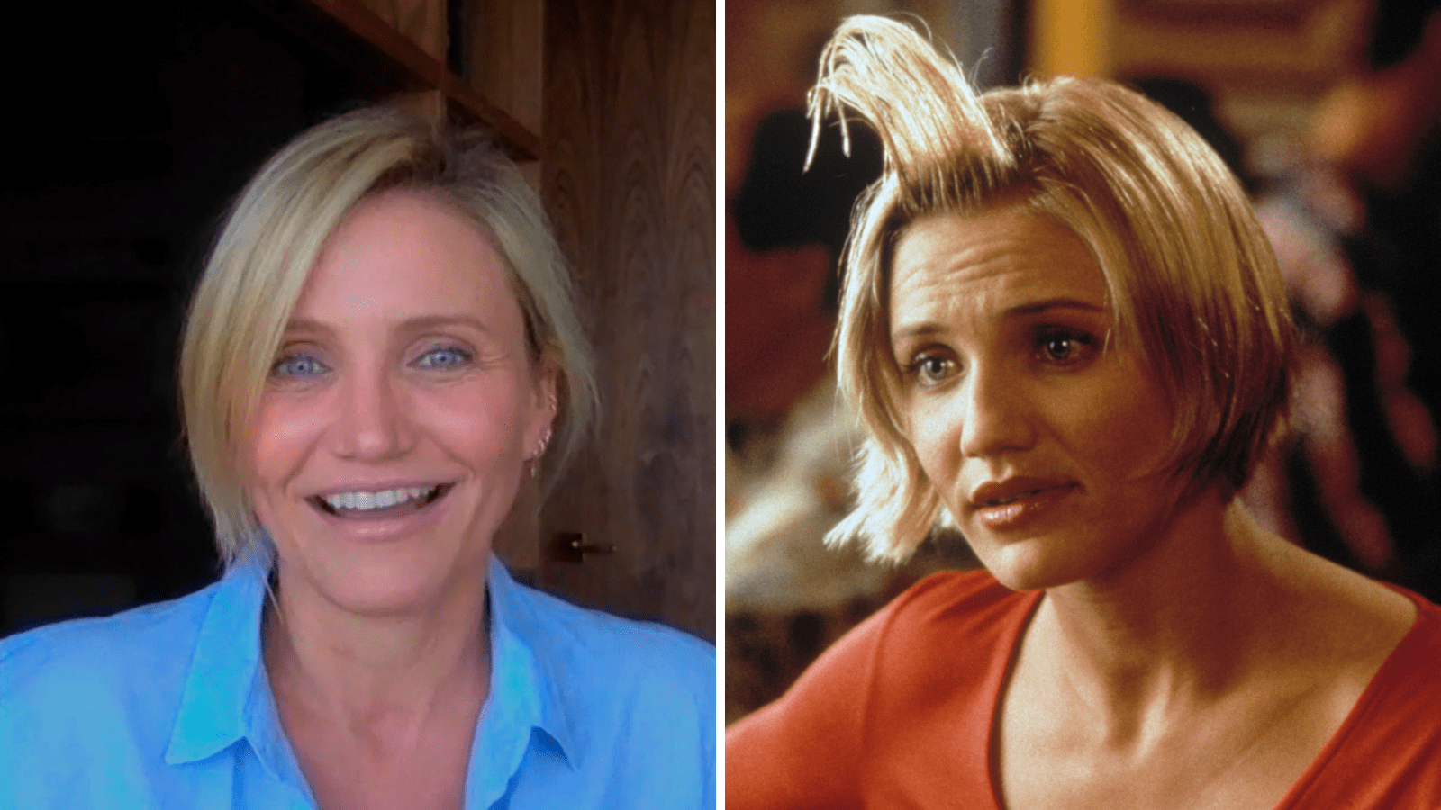 Cameron Diaz rocks gel hairdo from There's Something About Mary Woman