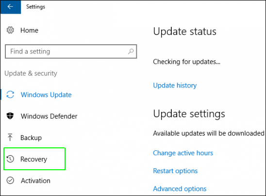 How to Get to Windows 10's Advanced Startup Options Menu