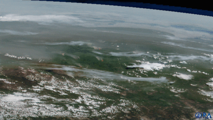 On June 21, 2020, the Himawari-8 satellite viewed the ongoing Siberian fires above the Arctic Circle. “The main causes,” said a translated version of Russia’s Federal Forestry Agency press release, “are human and thunderstorm factors."