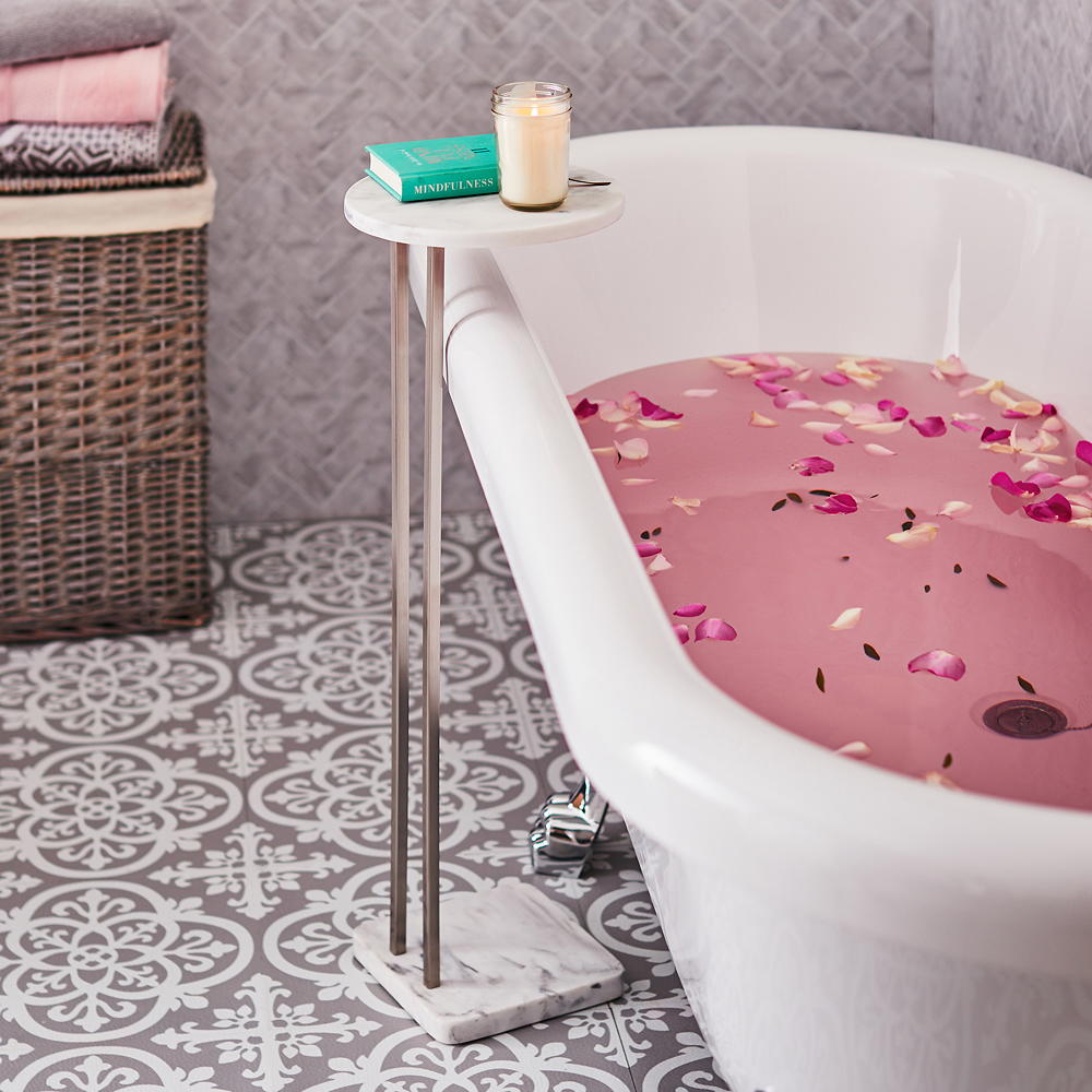 The Dunelm bath side table is the new musthave bathroom accessory