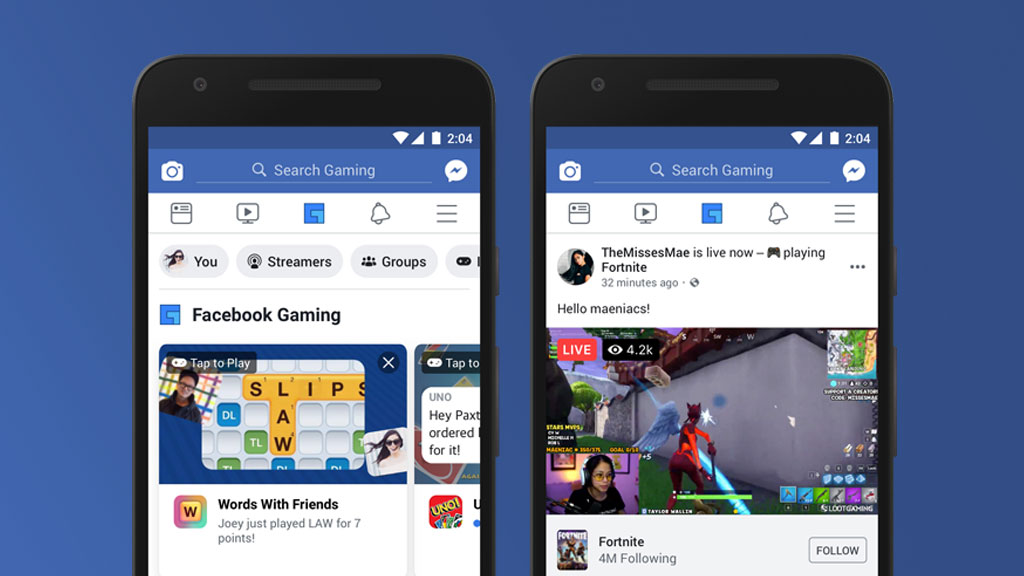 Facebook’s updated mobile app now has a dedicated gaming section