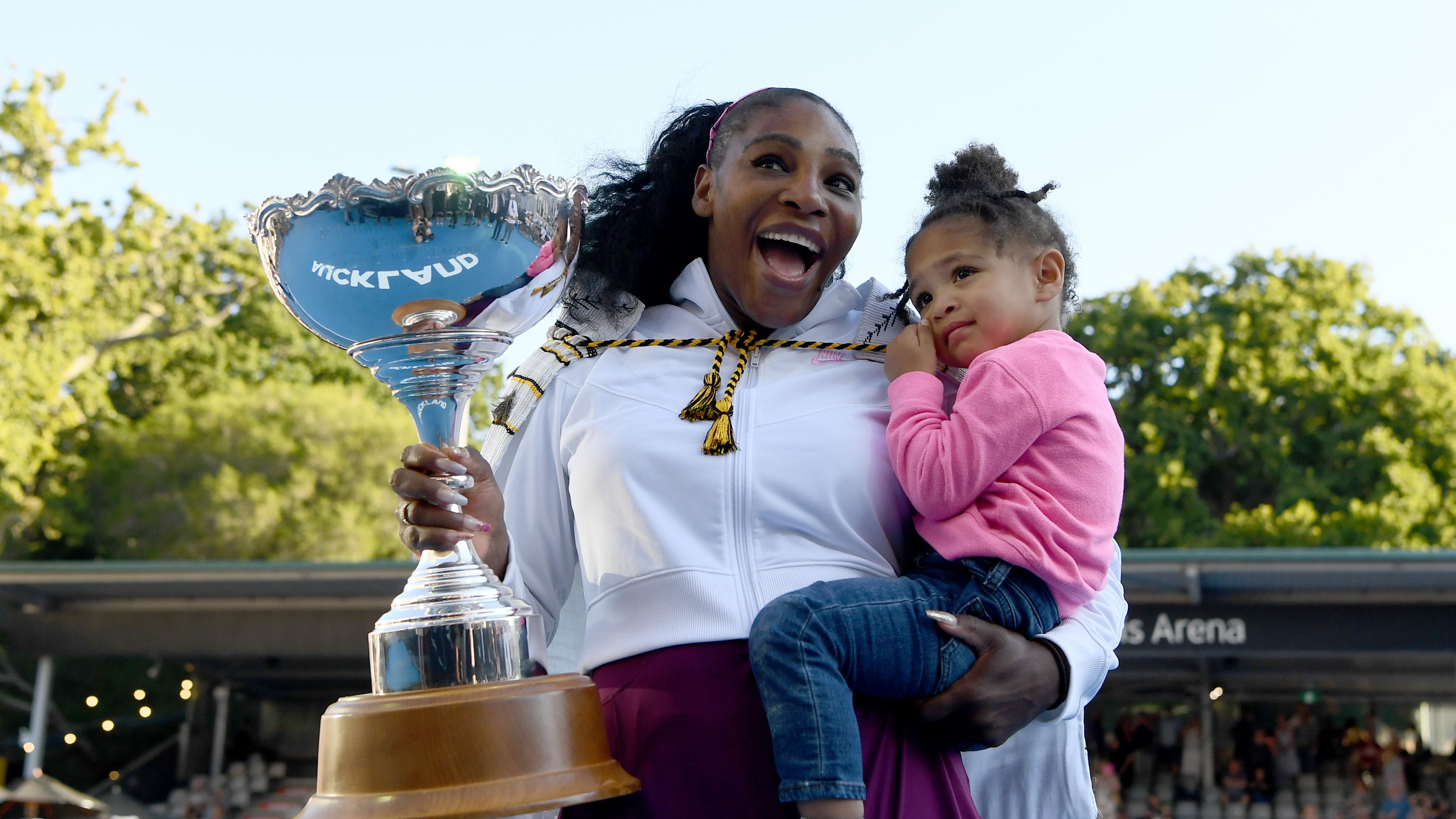Serena Williams and Olympia Twinned in Matching Sweatshirts Marie Claire