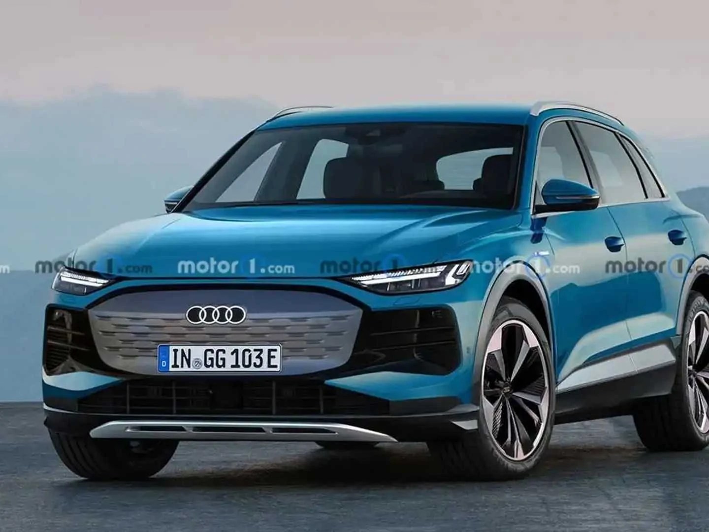 2023 Audi Q6 E-Tron Rendering Attempts To Delete The Camouflage