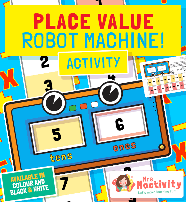 Place Value Robot Printable