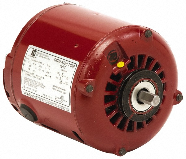US Motors 1/6 hp, ODP Enclosure, Auto Thermal Protection, 1,725 RPM